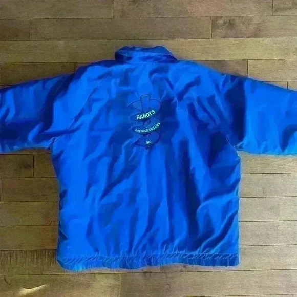 Canada Sportswear | Vintage Mens jacket Randy’s Rat Hole blue & white  size L - Picture 4 of 6